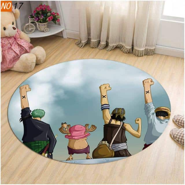 Tapis Rond One Piece Luffy & Co
